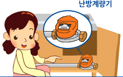 세대별 난방계량기 사용방법 이미지